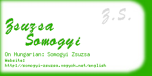zsuzsa somogyi business card